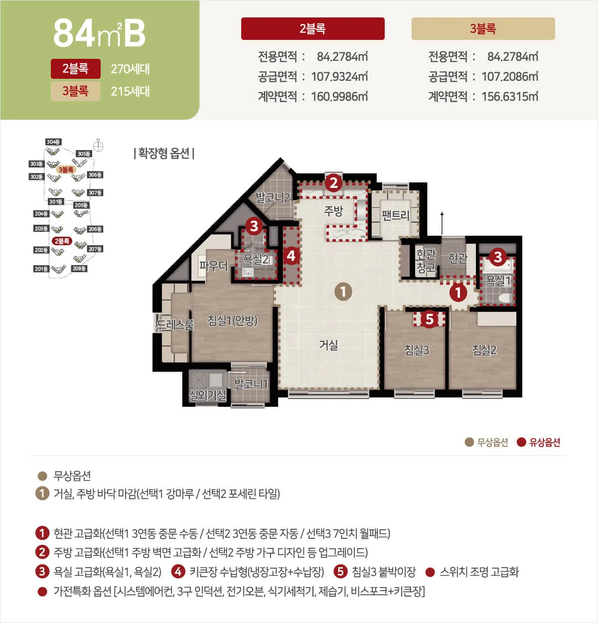 중외공원 힐스테이트 84m²B 타입